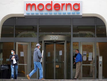 Moderna Therapeutics seen during COVID-19 in Massachusetts. (Reuters)