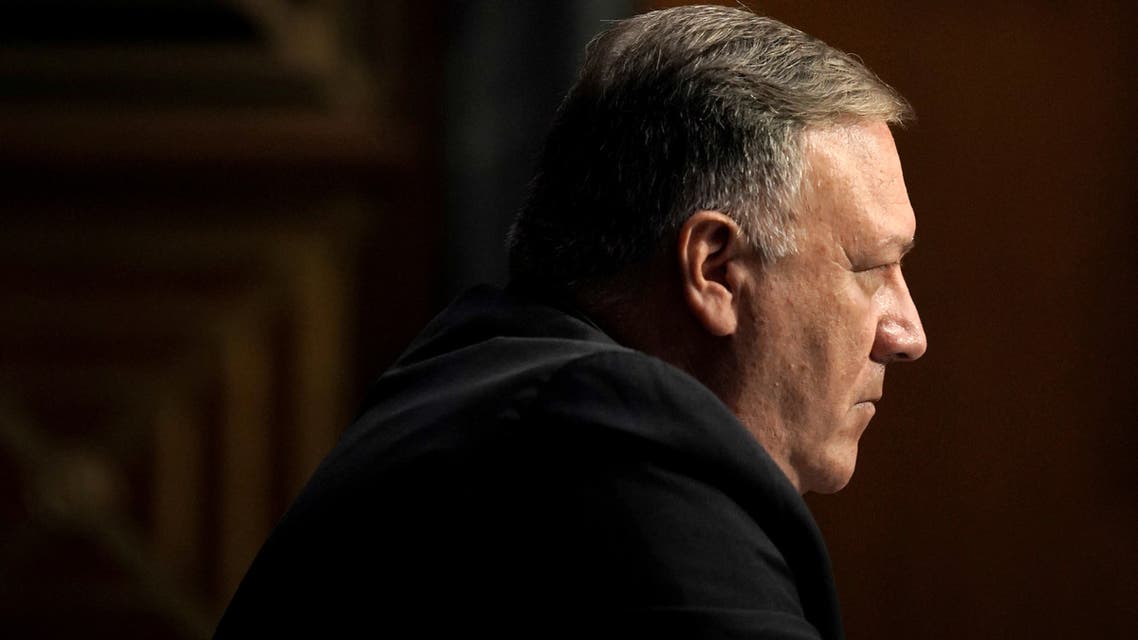 U.S. Secretary of State Mike Pompeo testifies during a Senate Foreign Relations Committee hearing on the State Department's 2021 budget, in the Dirksen Senate Office Building, in Washington, D.C., U.S., July 30, 2020. Jim Lo Scalzo/Pool via REUTERS