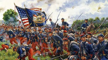 لوحة تجسد جنودا أميركيين بالحرب الأهلية