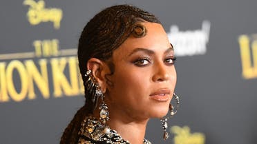 US singer/songwriter Beyonce arrives for the world premiere of Disney's The Lion King at the Dolby theatre on July 9, 2019 in Hollywood. (AFP)