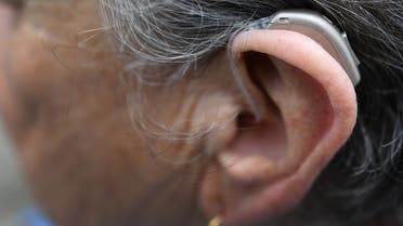 This picture shows a hearing aid July 2, 2020 in Brest, western France. (AFP)
