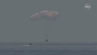NASA astronauts splash down in Gulf of Mexico after journey home aboard SpaceX