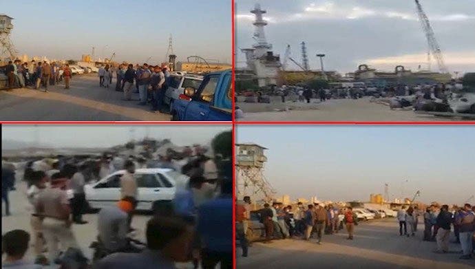 من إضرابات عمال مصافي النفط الإیرانیة