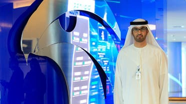Sultan Ahmed Al Jaber, UAE Minister of State and the Abu Dhabi National Oil Company (ADNOC) Group CEO poses during the interview at the Panorama Digital Command Centre at the ADNOC headquarters in Abu Dhabi, UAE December 10, 2019. (Reuters) 