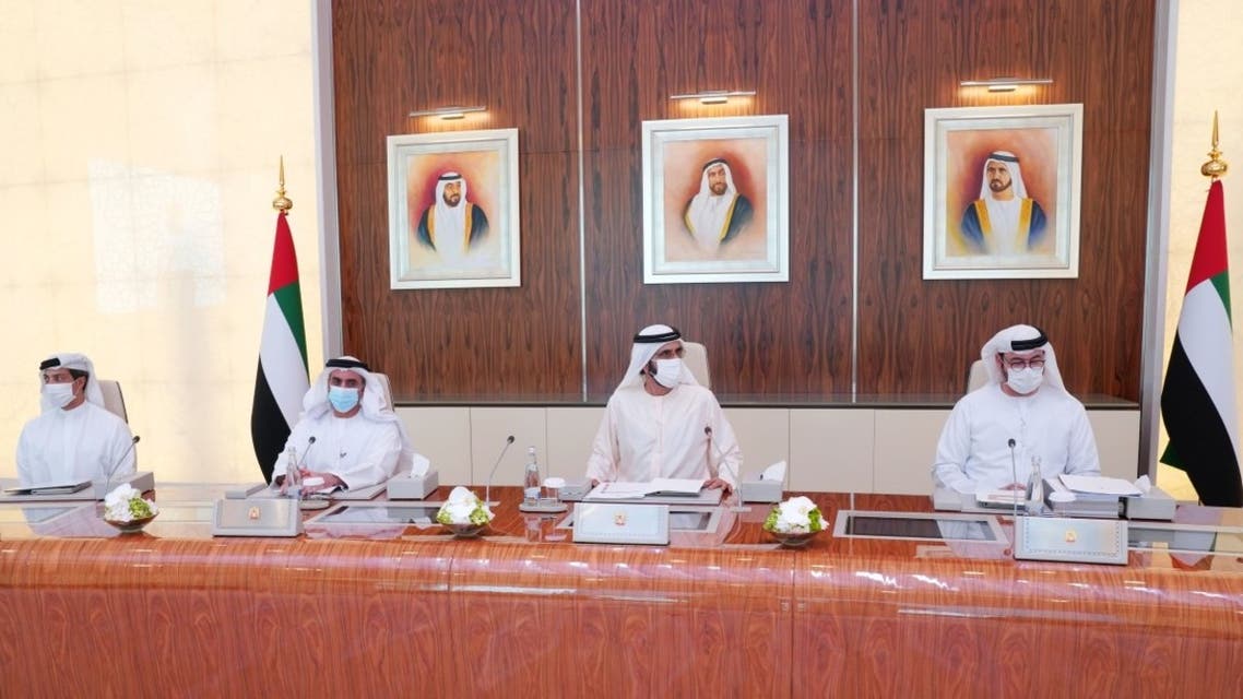 Sheikh Mohammed bin Rashid Al Maktoum, Vice President, Prime Minister and Ruler of Dubai chairs UAE Cabinet meeting. (WAM)