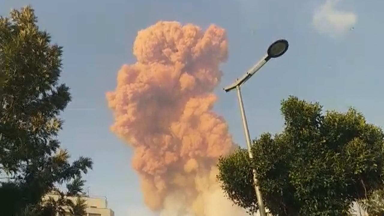 مشهد من الانفجار