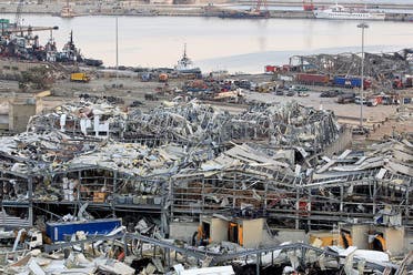 A view shows damages at the site of Tuesday's blast in Beirut's port area, Lebanon August 5, 2020. (Reuters)