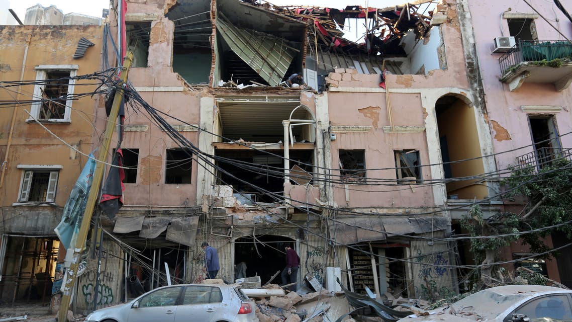 من الأضرار التي خلفها انفجار مرفأ بيروت 