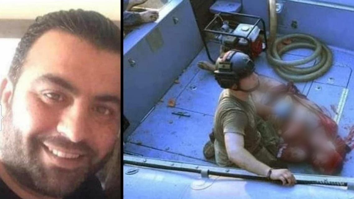 Missing Port of Beirut worker Amin al-Zahed was found alive in the sea nearly 30 hours after the explosion. (Twitter)