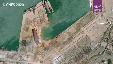 Satellite images after Beirut blasts show part of port carved out after explosion
