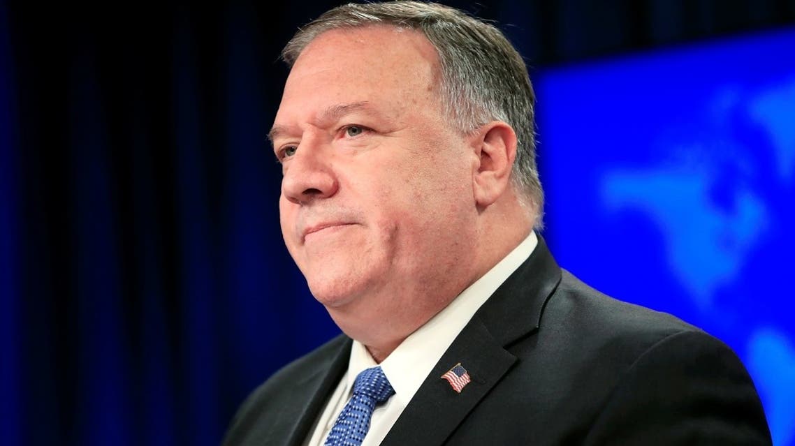 US Secretary of State Mike Pompeo attends a news conference at the State Department in Washington, US, on August 5, 2020. (Reuters)