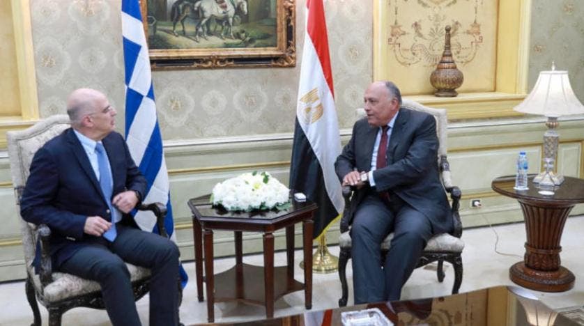 وزيرا خارجية مصر واليونان  "أرشيفية"