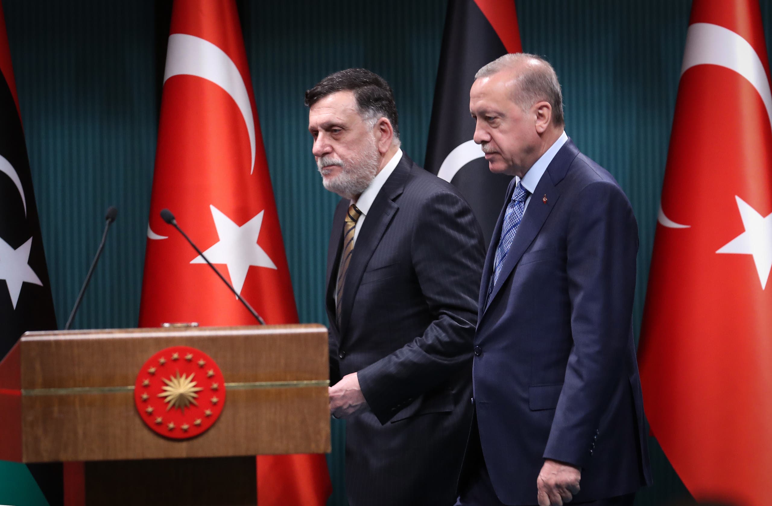 Al-Sarraj and Erdogan (Archives - France Press)