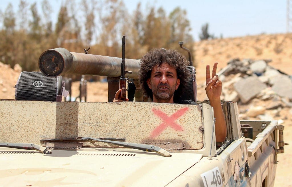 عناصر موالية لقوات الوفاق في ليبيا - فرانس برس