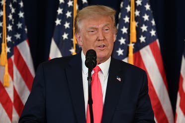 US President Donald Trump speaks during a news conference in Bedminster, New Jersey, on August 8, 2020. (AFP)