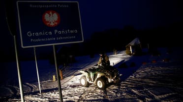 A Polish border guard rides a quad as he prepares to patrol near the border junction points of Poland, Russia and Lithuania. (File photo: Reuters)
