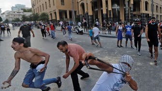 هدوء في وسط بيروت بعد اشتباكات بين الأمن والمحتجين