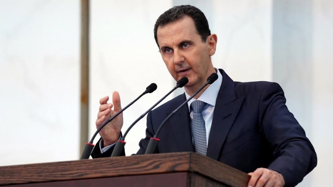 Syrian President Bashar al-Assad in Damascus, Aug. 12, 2020. (AFP)