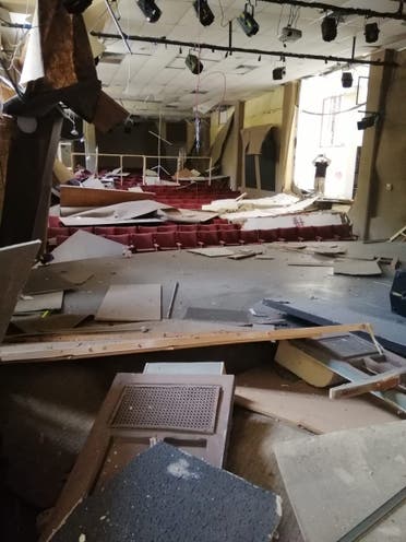 Theatre Gemmayze is show the day after the blast at the Port of Beirut. (Supplied.)