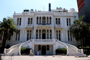 The Sursock Museum was damaged in the Beirut port explosion. Here it is shown with its windows blown out following the blast. (Rowina Bou Harb)