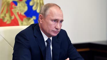 Russian President Vladimir Putin chairs a meeting with members of the government via video link at the Novo-Ogaryovo state residence outside Moscow, Russia August 11, 2020. Sputnik/Aleksey Nikolskyi/Kremlin via REUTERS ATTENTION EDITORS - THIS IMAGE WAS PROVIDED BY A THIRD PARTY.
