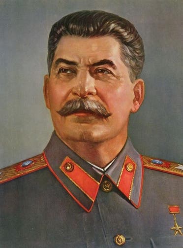 لوحة تجسد القائد السوفيتي جوزيف ستالين