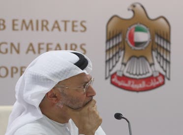 UAE Minister of State for Foreign Affairs, Anwar Gargash at a conference in Dubai on August 13, 2018. (AFP)