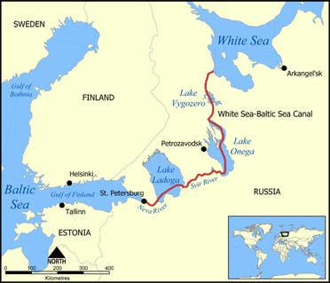 خريطة لقناة ستالين
