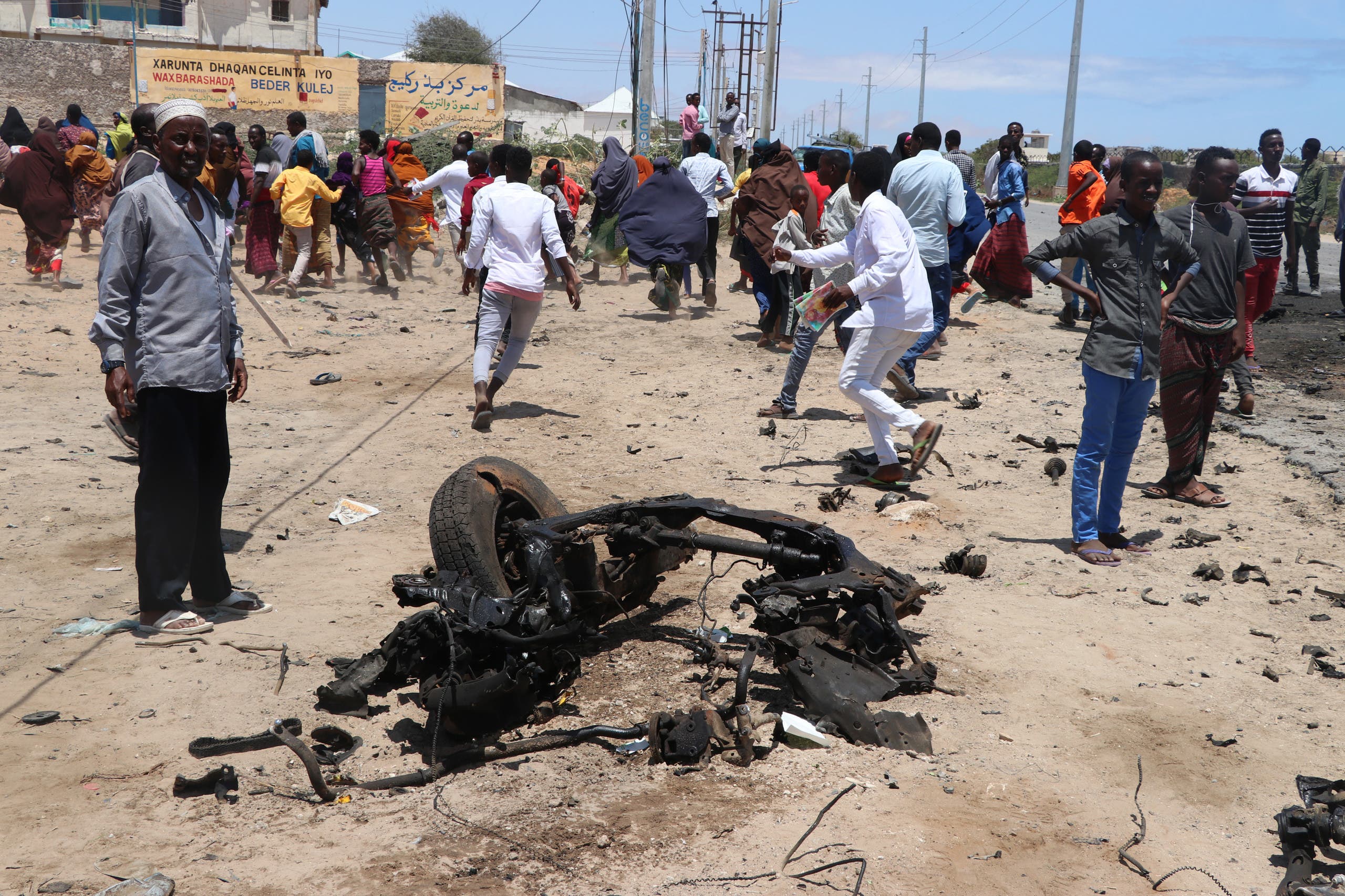 تفجير سابق في العاصمة الصومالية مقديشو (أرشيفية)