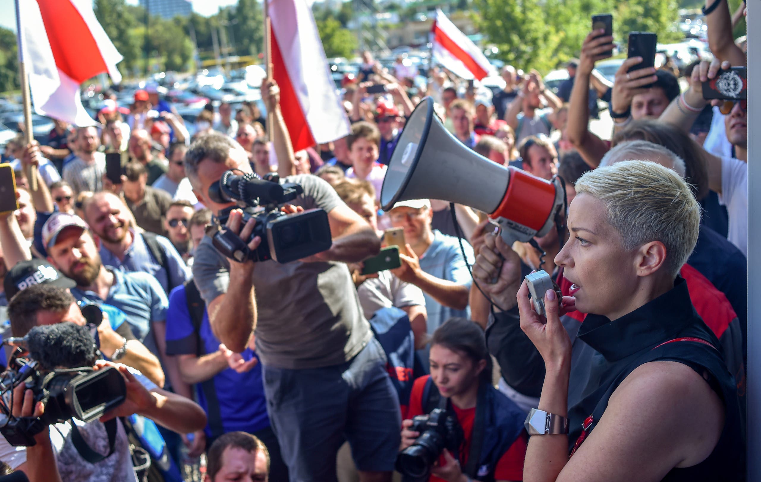 مظاهرات في عاصمة بيلاروسيا ضد الرئيس