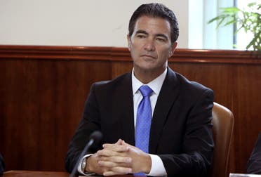 Israel's head of Mossad, Yossi Cohen, attends the weekly cabinet meeting at his office in Jerusalem on Jan. 10, 2016. (AP)