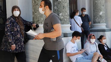 A student wearing a protective face mask arrives at the main campus of the Istanbul University to take the national university entrance exams, amid the spread of the coronavirus disease (COVID-19), in Istanbul, Turkey June 27, 2020. REUTERS/Murad Sezer