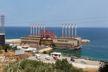Karadeniz Powership Orhan Bey, an electricity-generating ship from Turkey, docked at the port of Jiyeh, south of Beirut. (File Photo: Reuters)