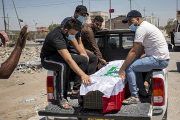 جثمان الناشطة العراقية ريهام يعقوب - فرانس برس