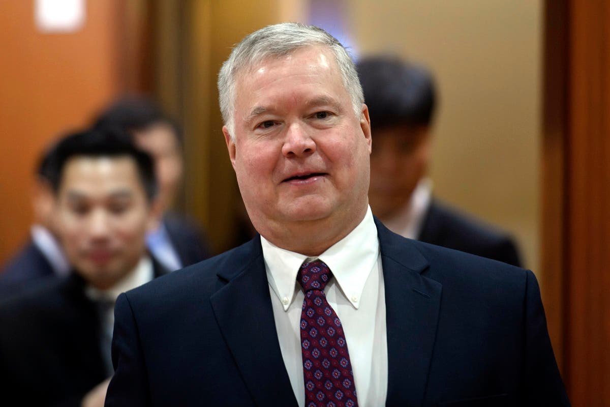 Stephen Biegun arrives for a meeting with South Korea's Vice Foreign Minister Cho Sei-young in Seoul, South Korea. (File Photo: AP)