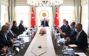 Turkish President Recep Tayyip Erdogan recently met with Hamas leaders despite a $5 million US bounty and terror designations on them. (Supplied)