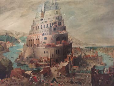 Tower of Babel oil painting at the Louvre Abu Dhabi. (Supplied)