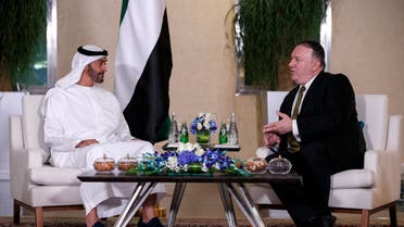 Abu Dhabi Crown Prince Sheikh Mohammed bin Zayed Al Nahyan meets US Secretary of State Mike Pompeo on June 24, 2019, in Abu Dhabi. (File photo: AP)