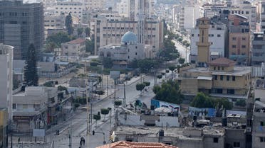 A view shows an almost empty street during a lockdown after Gaza reported its first cases of the coronavirus disease (COVID-19) in the general population, in Gaza City August 25, 2020. (Reuters)