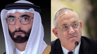 My Post (Emirati defense minister Mohammed bin Ahmad Al Bawardi and Israeli defense minister Benny Gantz, right. (WAM/Reuters))333