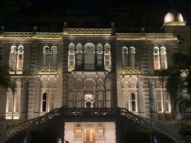 The Sursock Museum is shown after the explosion with its windows, designed by Maya Husseini, blown out. (Supplied)