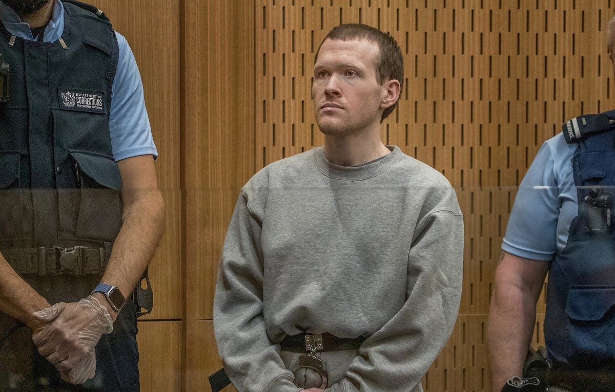  Brenton Tarrant, the gunman who shot and killed worshippers in the Christchurch mosque attacks, is seen during his sentencing at the High Court in Christchurch, New Zealand, on August 24, 2020. (Reuters)