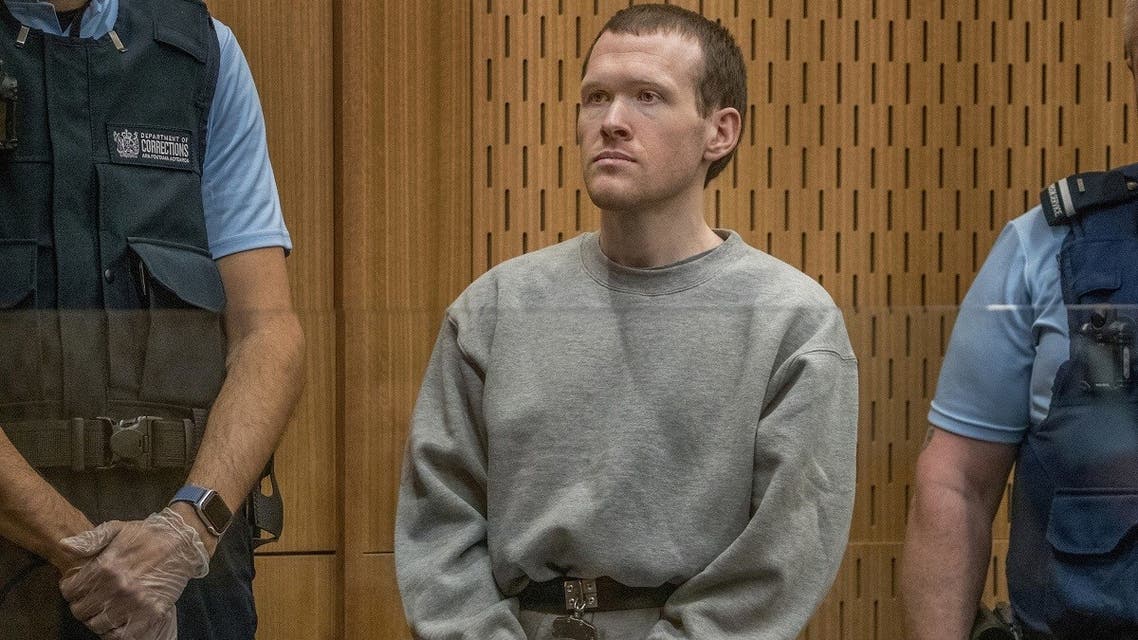 Brenton Tarrant, the gunman who shot and killed worshippers in the Christchurch mosque attacks, is seen during his sentencing at the High Court in Christchurch, New Zealand, on August 24, 2020. (Reuters)