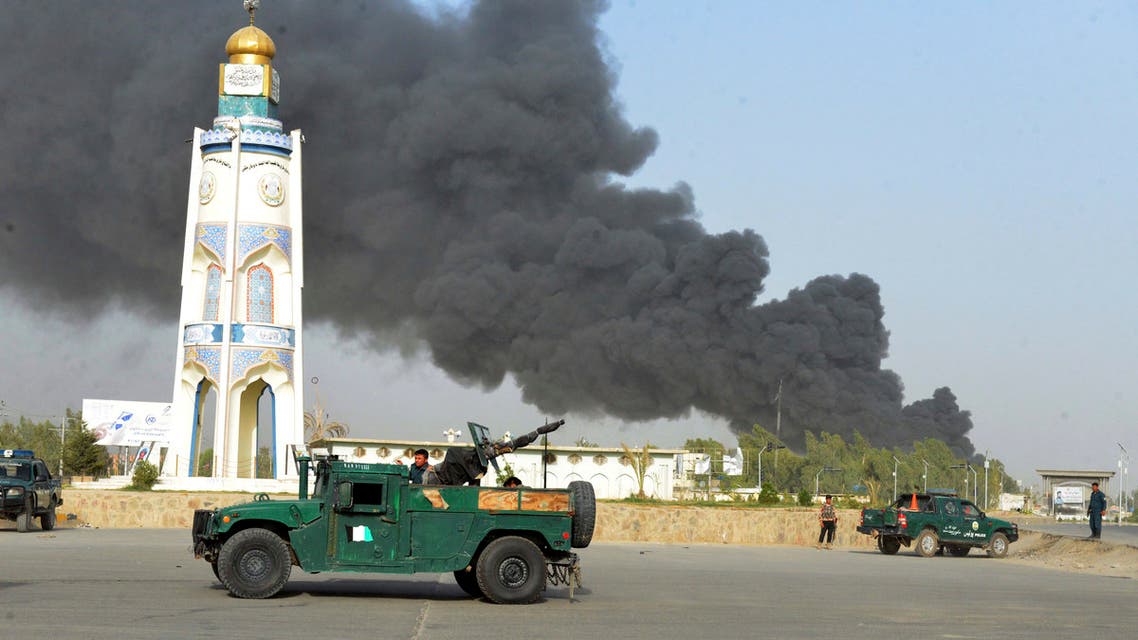 Afghan security forces arrive after a powerful explosion outside the provincial police headquarters in Kandahar province south of Kabul, Afghanistan, Thursday, July 18, 2019. (File photo: AP)