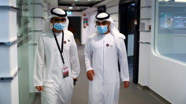 Staff members are seen at the Mohammed bin Rashid Space Centre in Dubai, United Arab Emirates July 19, 2020. (File photo: AP)