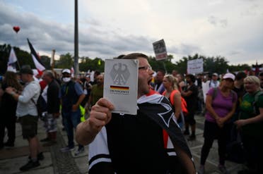 من مظاهرات ألمانيا ضد الكمامة