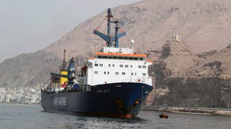 UAE ship delivers aid to war-torn Yemen