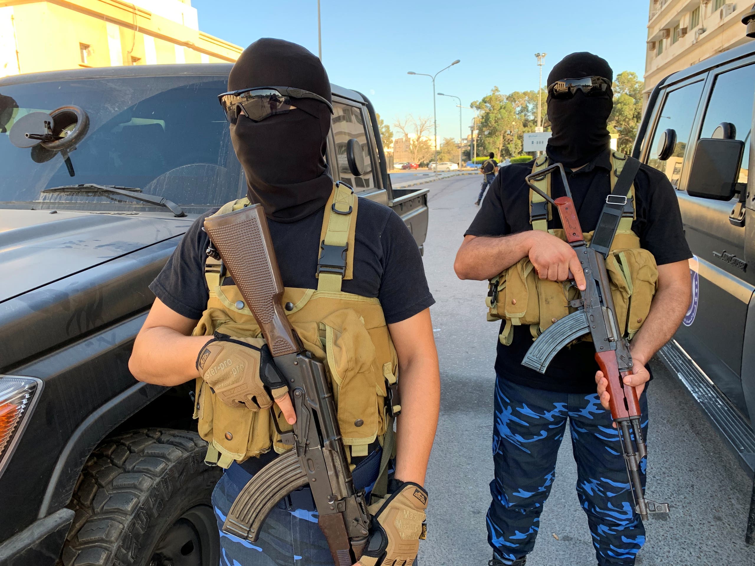 قوات أمنية موالية لباشاغا في طرابلس (أرشيفية- رويترز)