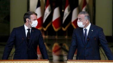 Iraqi PM and French President 