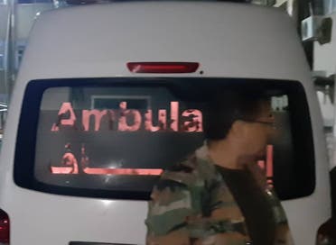 صورة لسيارة الإسعاف التي نشرتها ميليشيات كيالي